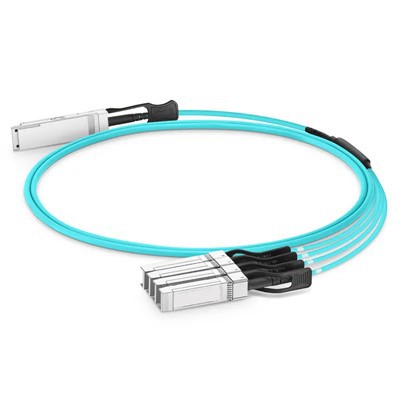 100G QSFP28 do 4x25G SFP28 AOC 100G QSFP28 Aktivni optični kabel CE FCC 1-100 M