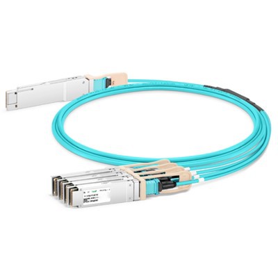 200G QSFP56 do 4x 50G SFP56 Aktivni optični kabel (AOC), 1M -20 M